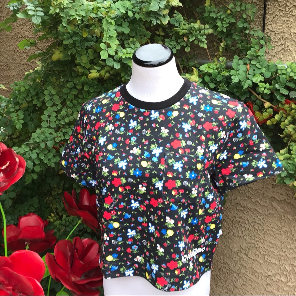 Love Moschino Colorful floral crop top - Picture 5 of 8